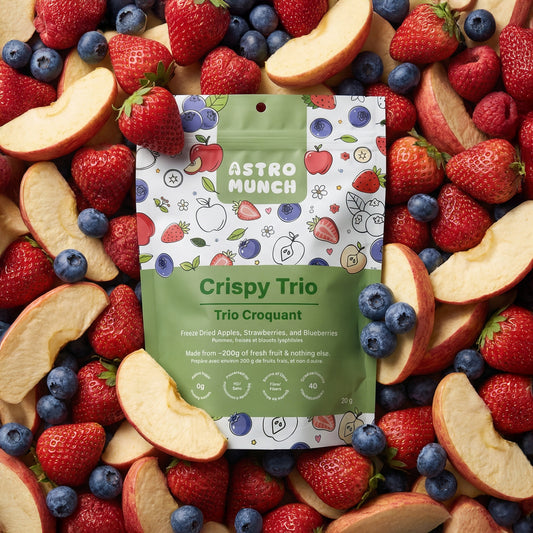 Crispy Trio - Freeze Dried Apples, Strawberries and Blueberries