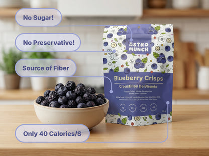 Blueberry Crisps - Freeze Dried Whole Blueberries