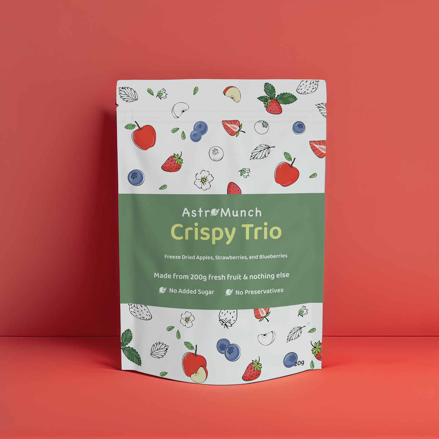 Crispy Trio - Freeze Dried Apples, Strawberries and Blueberries