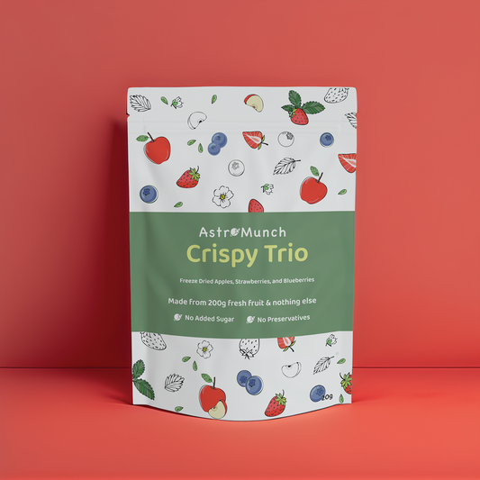 Crispy Trio - Freeze Dried Apples, Strawberries and Blueberries