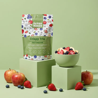Crispy Trio - Freeze Dried Apples, Strawberries and Blueberries