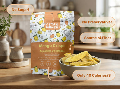 Mango Crisps - Freeze Dried Sliced Mango